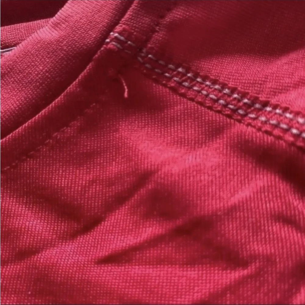 NEW! ADIDAS Climalite Size L Men’s Red Short Sleeve T-Shirt Activewear Sports - Picture 10 of 10